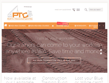 Tablet Screenshot of perthtrainingcentre.com.au